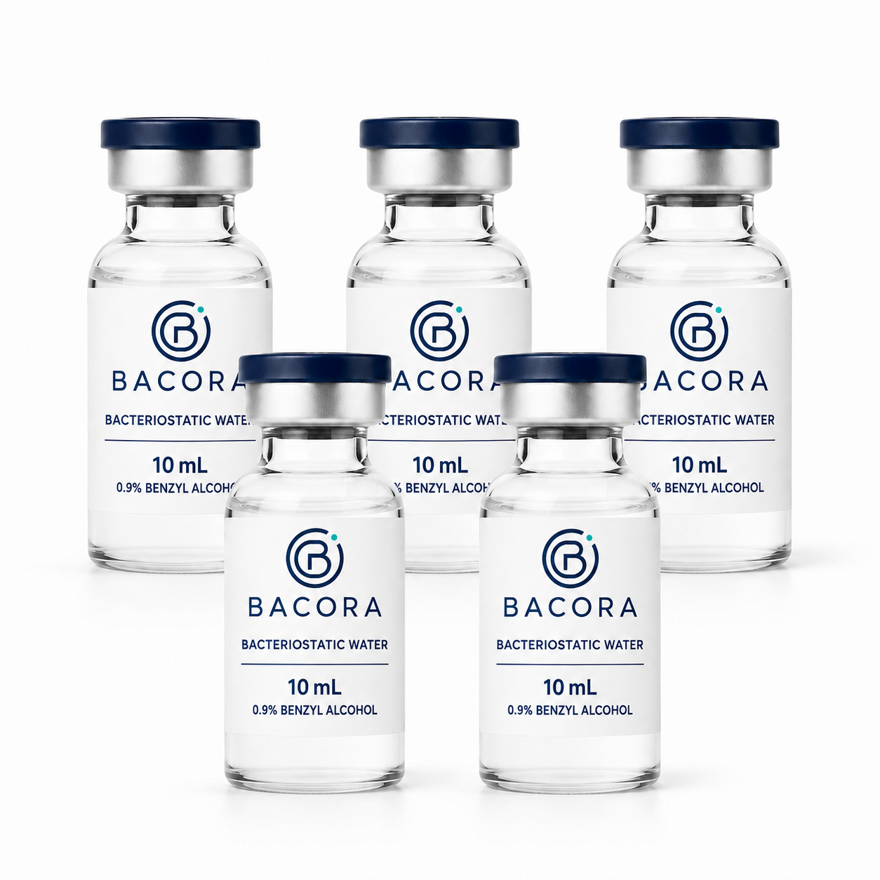 Bacteriostatic Water (5-Pack, 10mL) | BACORA