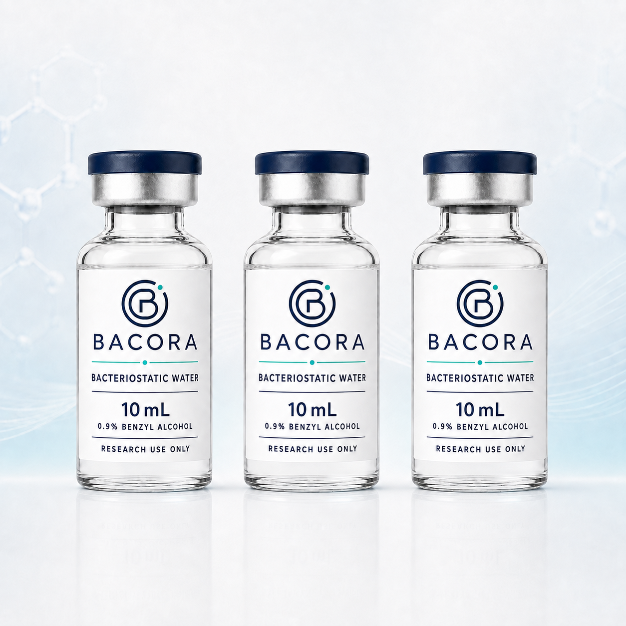 Bacteriostatic Water (3-Pack, 10mL) | BACORA