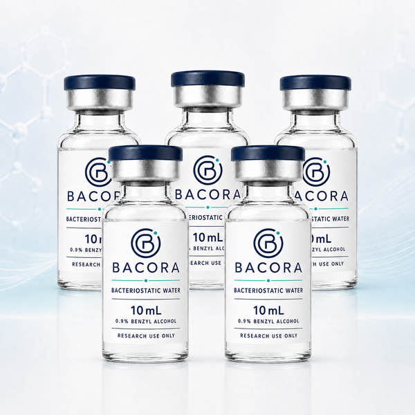 Bacora Bacteriostatic Water (5-Pack, 10mL)