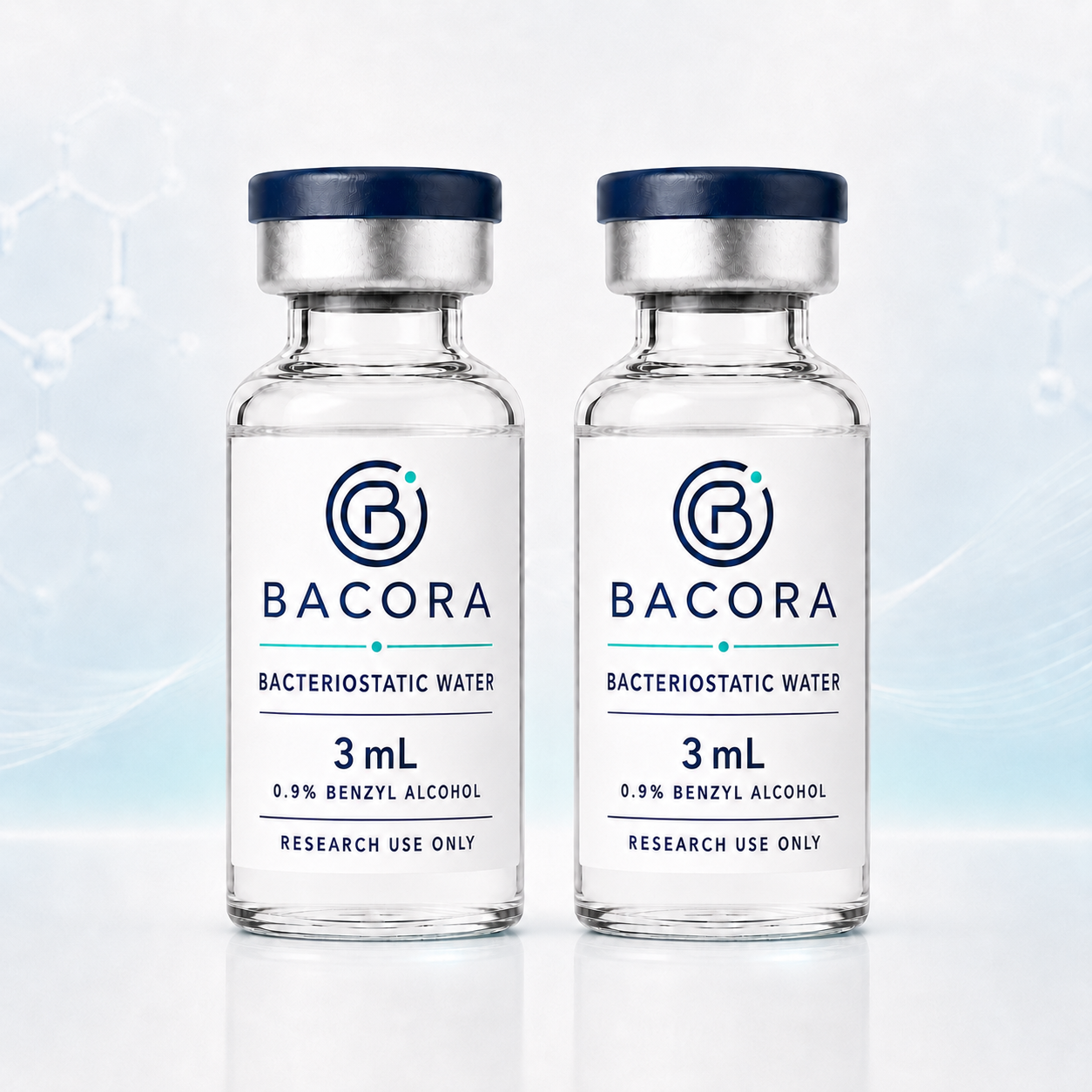 Bacteriostatic Water (2-Pack, 3mL) | BACORA