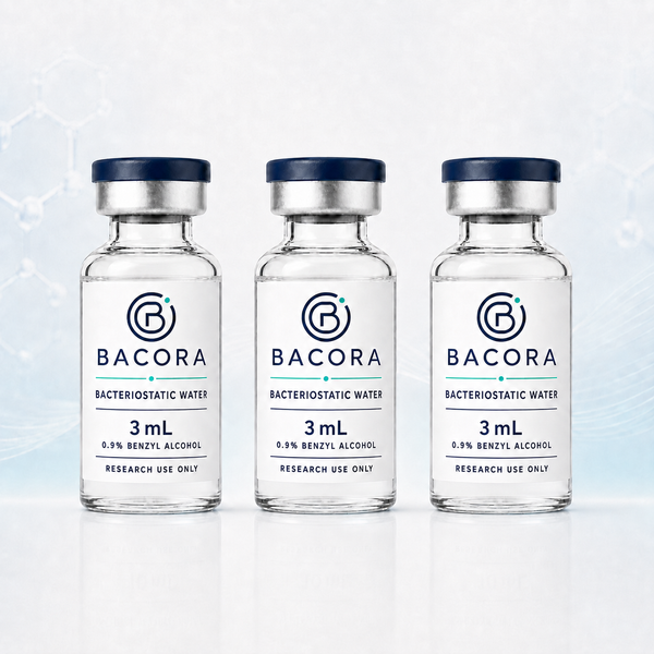 Bacora Bacteriostatic Water (3-Pack, 3mL)