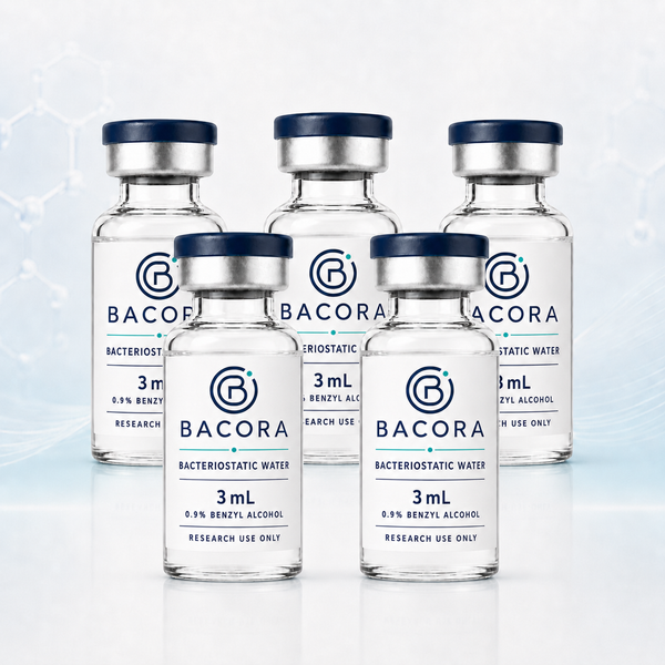 Bacora Bacteriostatic Water (5-Pack, 3mL)