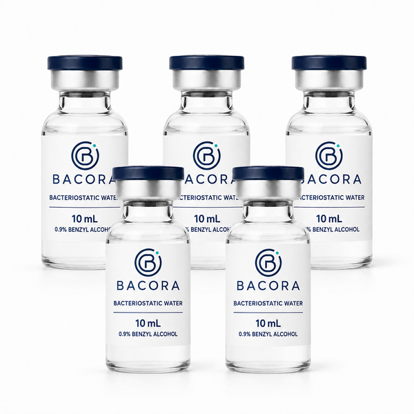 Bacteriostatic Water (5-Pack, 10mL) | BACORA